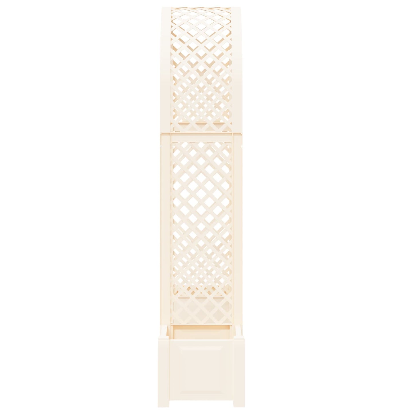 vidaXL Rose Arch with Planter White 168.5 x 43 x 207 cm PP