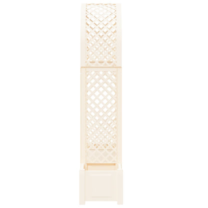 vidaXL Rose Arch with Planter White 168.5 x 43 x 207 cm PP
