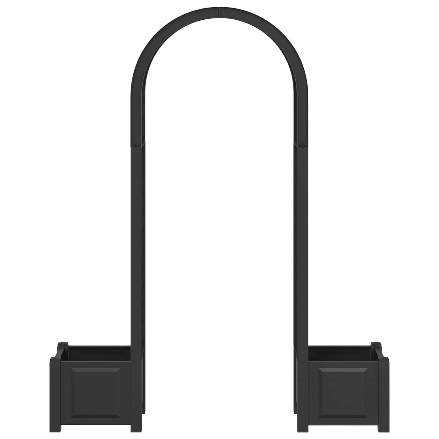 vidaXL Rose Arch with Planter Anthracite 168.5 x 43 x 207 cm PP