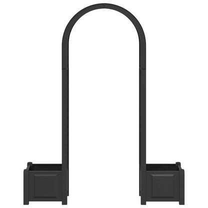 vidaXL Rose Arch with Planter Anthracite 168.5 x 43 x 207 cm PP