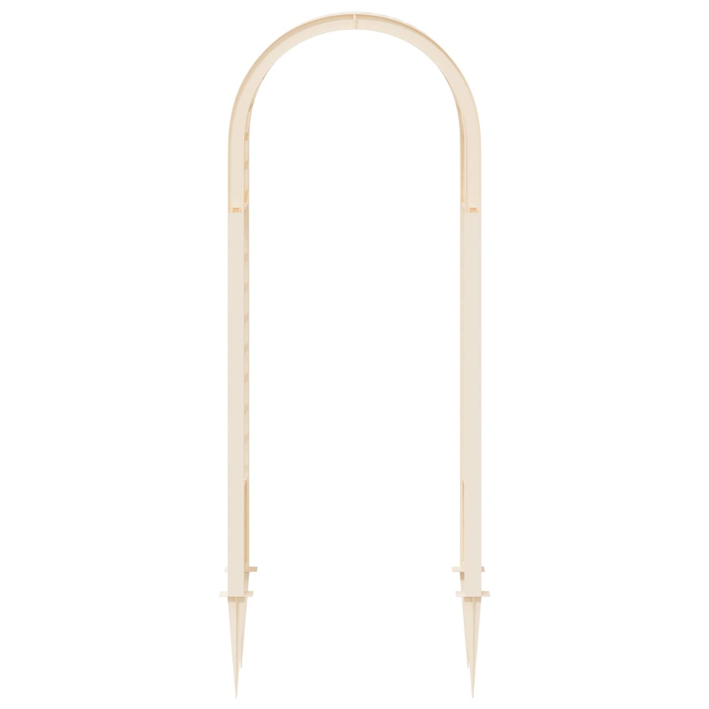 vidaXL Rose Arch with Spikes White 97 x 43 x 218 cm PP