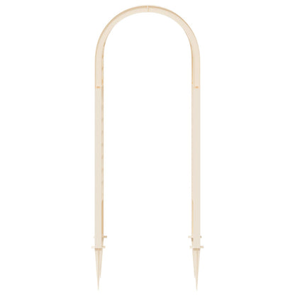 vidaXL Rose Arch with Spikes White 97 x 43 x 218 cm PP
