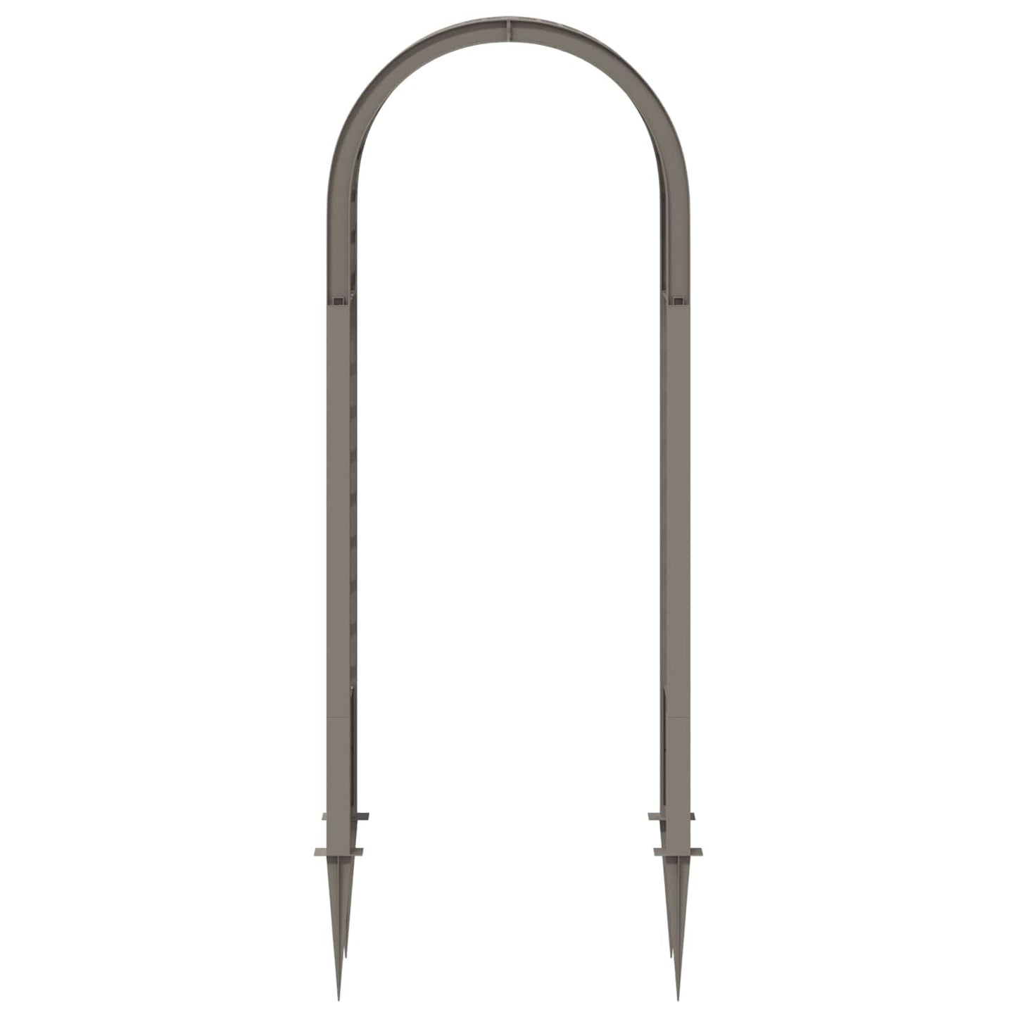 vidaXL Rose Arch with Spikes Grey 97 x 43 x 218 cm PP