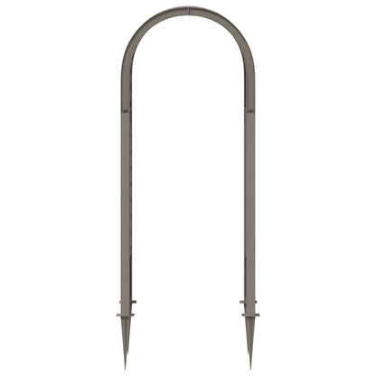 vidaXL Rose Arch with Spikes Grey 97 x 43 x 218 cm PP