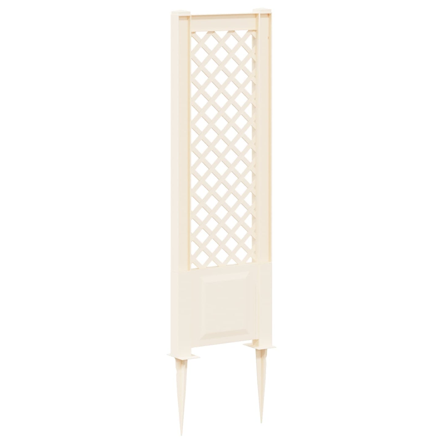 vidaXL Trellis with Spike White 43 x 6 x 165 cm PP