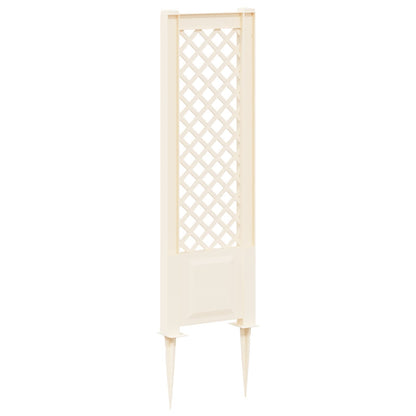 vidaXL Trellis with Spike White 43 x 6 x 165 cm PP