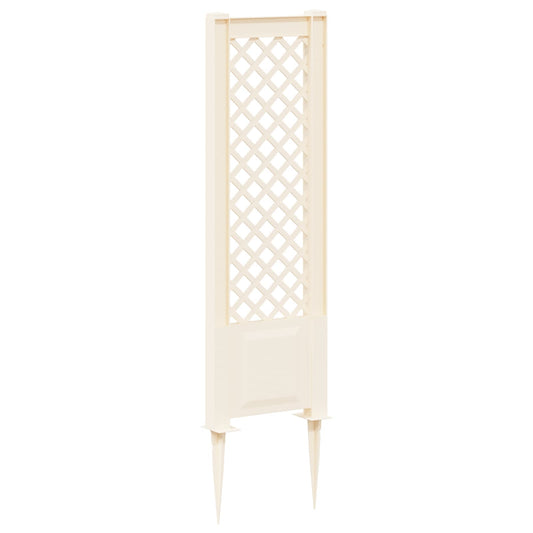 vidaXL Trellis with Spike White 43 x 6 x 165 cm PP
