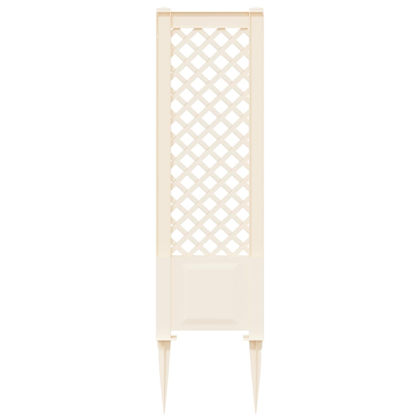 vidaXL Trellis with Spike White 43 x 6 x 165 cm PP