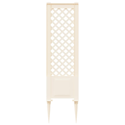 vidaXL Trellis with Spike White 43 x 6 x 165 cm PP