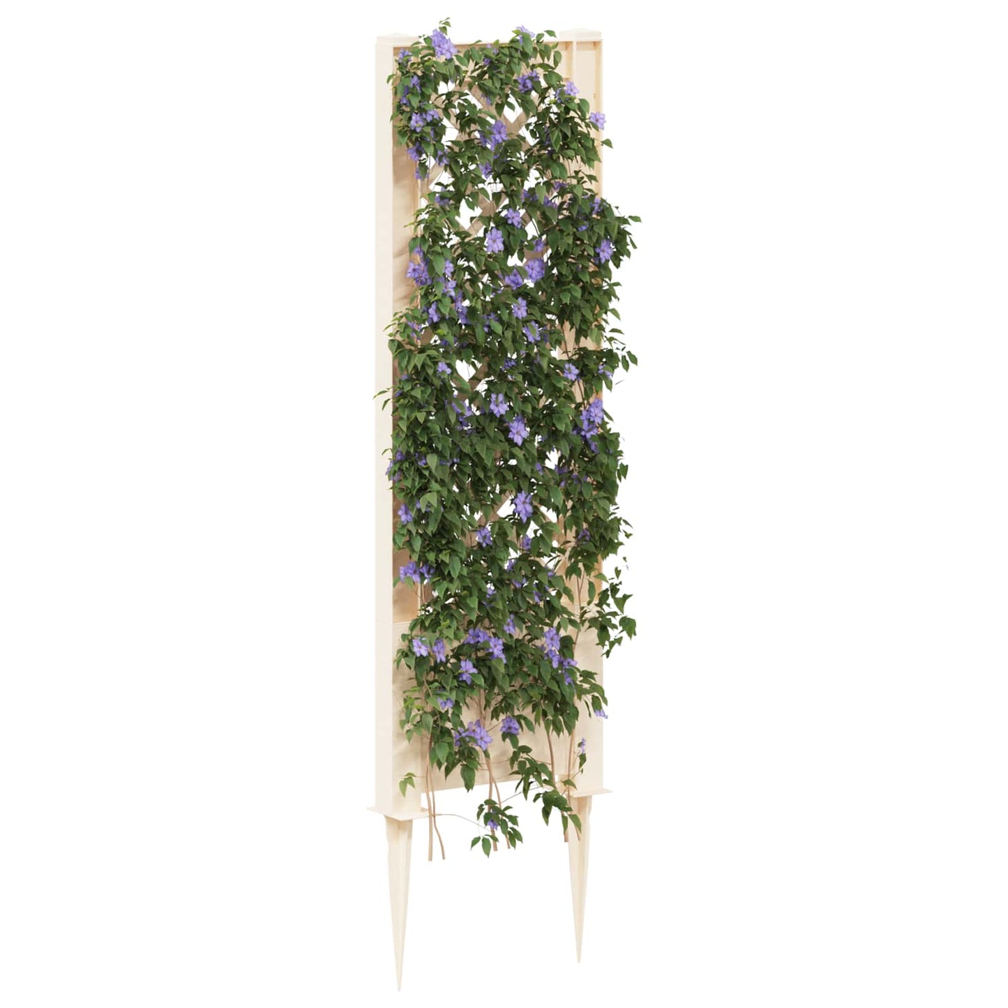 vidaXL Trellis with Spike White 43 x 6 x 165 cm PP