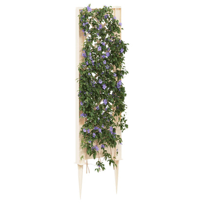 vidaXL Trellis with Spike White 43 x 6 x 165 cm PP