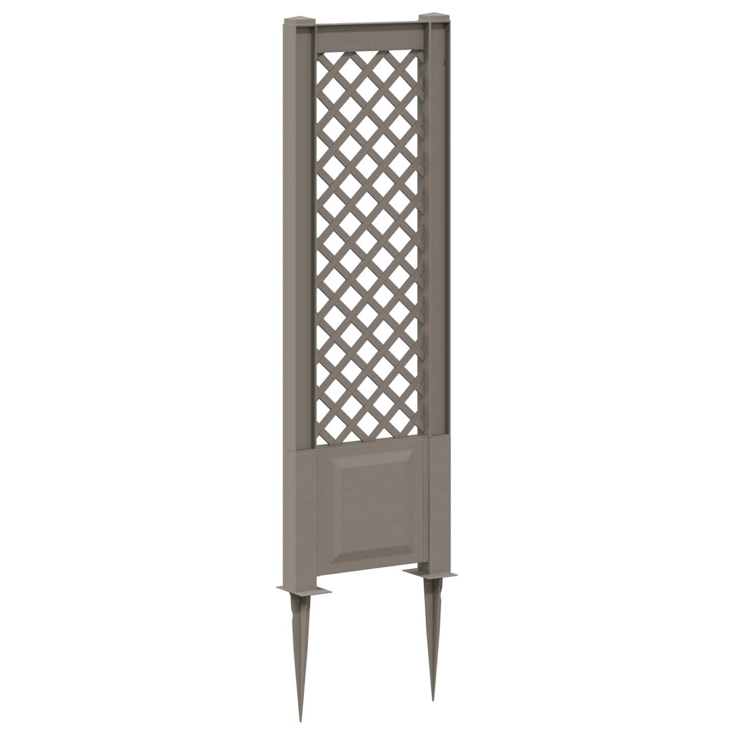 vidaXL Trellis with Spike Grey 43 x 6 x 165 cm PP