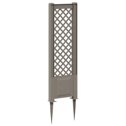 vidaXL Trellis with Spike Grey 43 x 6 x 165 cm PP