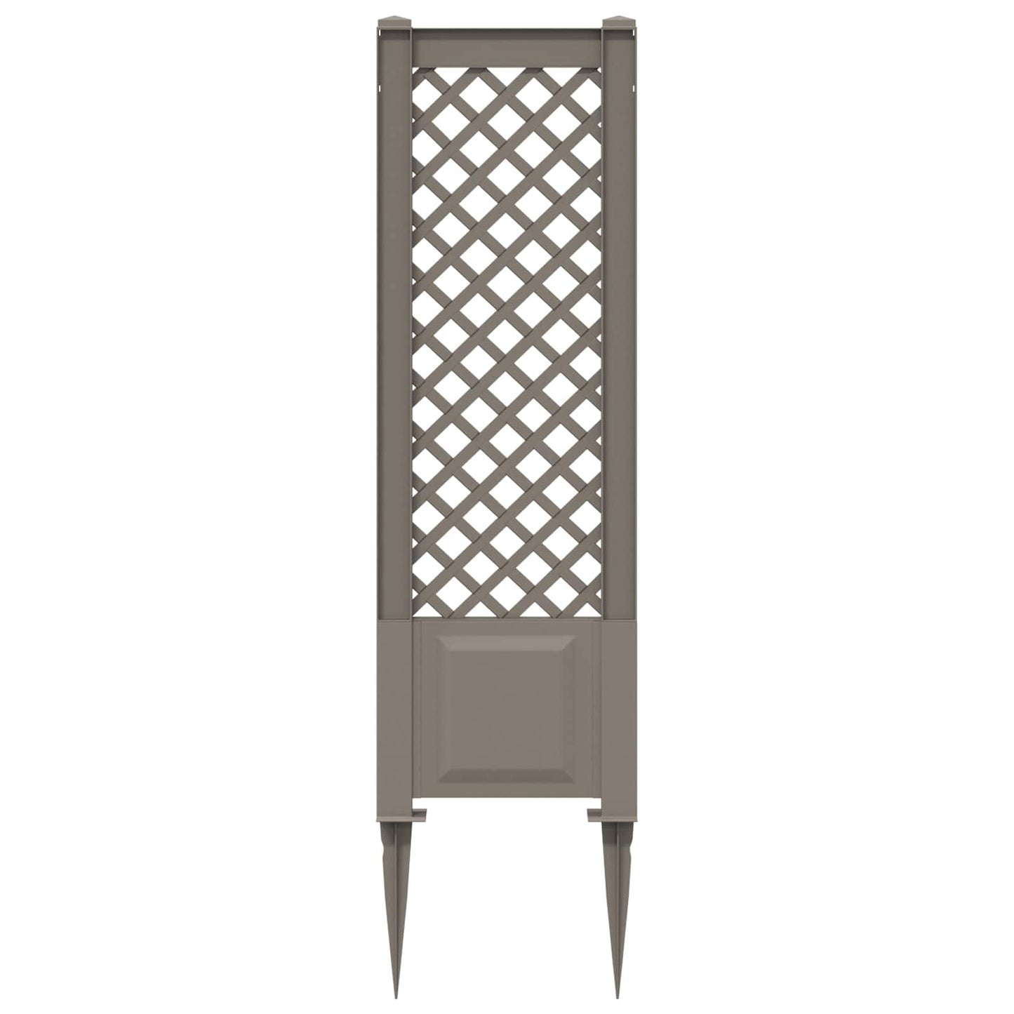 vidaXL Trellis with Spike Grey 43 x 6 x 165 cm PP