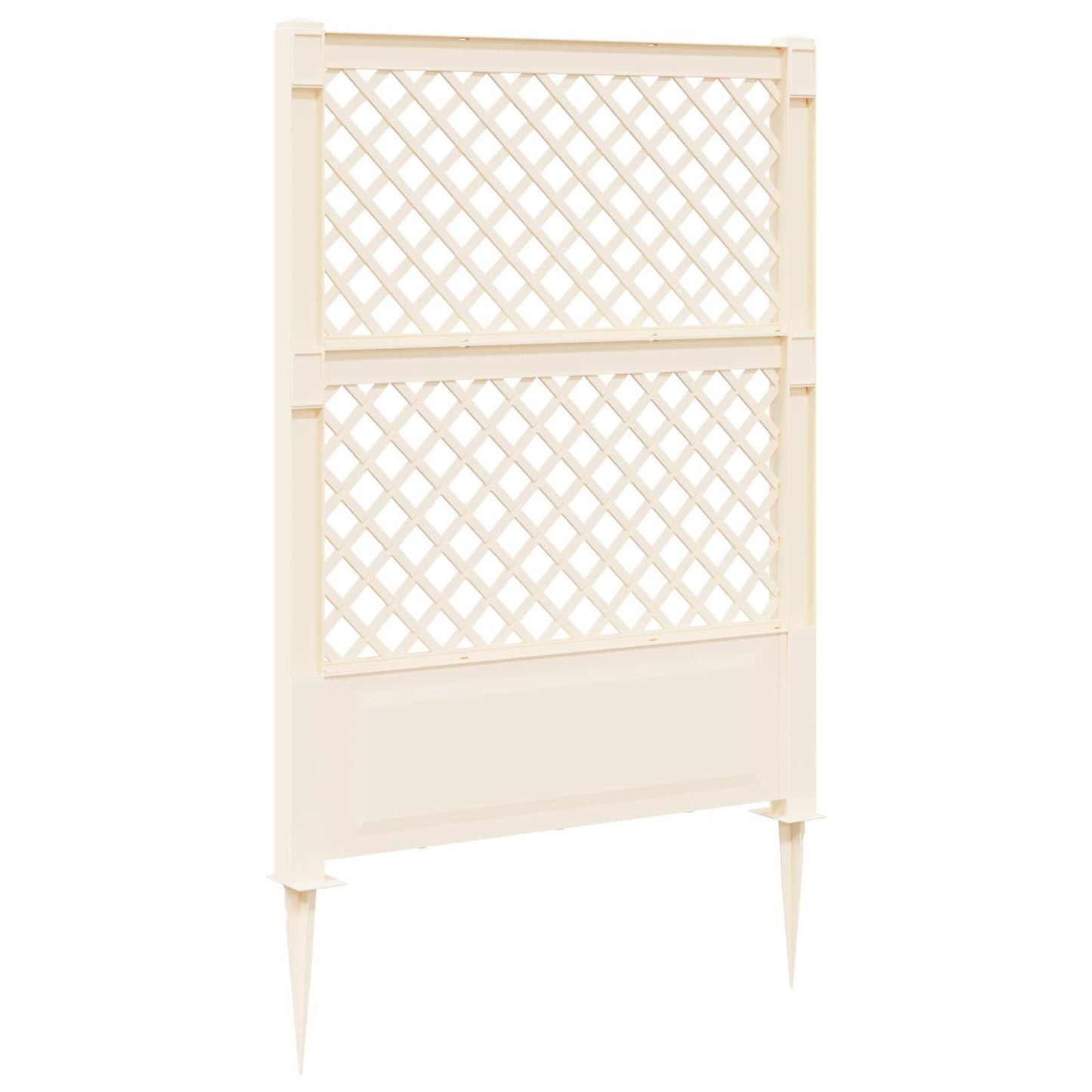 vidaXL Trellis with Spike White 99 x 6 x 165 cm PP