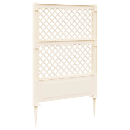 vidaXL Trellis with Spike White 99 x 6 x 165 cm PP