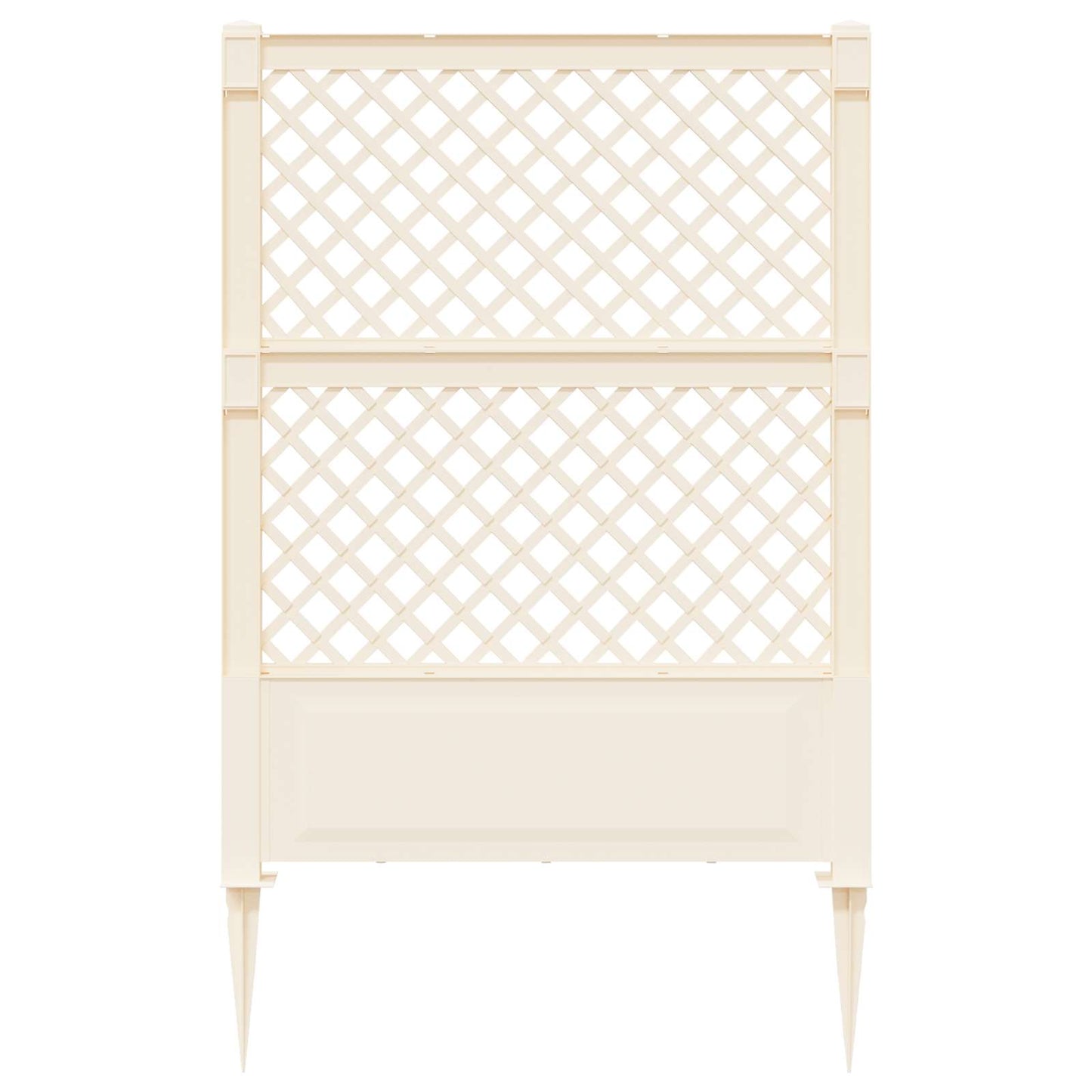 vidaXL Trellis with Spike White 99 x 6 x 165 cm PP