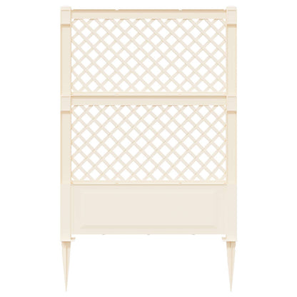vidaXL Trellis with Spike White 99 x 6 x 165 cm PP
