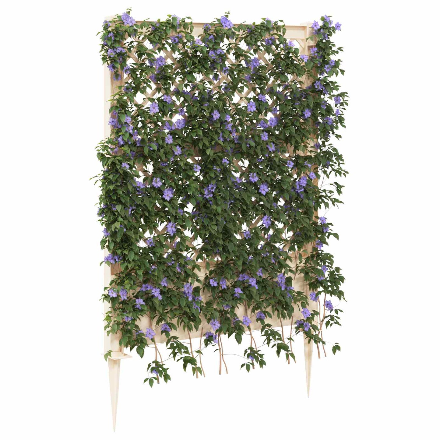 vidaXL Trellis with Spike White 99 x 6 x 165 cm PP