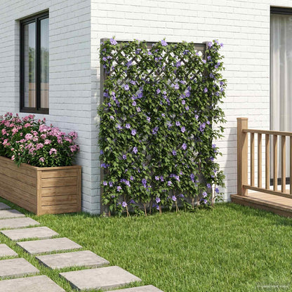 vidaXL Trellis with Spike Grey 99 x 6 x 165 cm PP