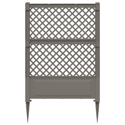 vidaXL Trellis with Spike Grey 99 x 6 x 165 cm PP