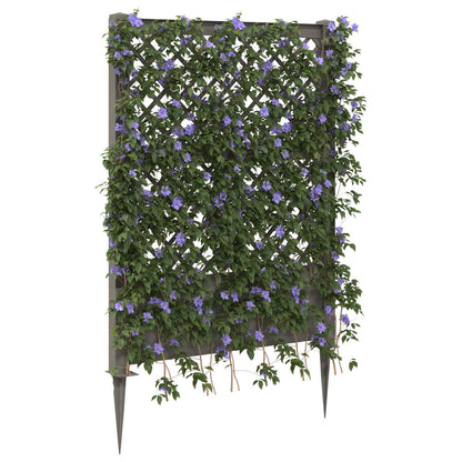 vidaXL Trellis with Spike Grey 99 x 6 x 165 cm PP