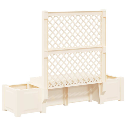 vidaXL Garden Bench Kopenhagen White 173 x 49 x 135.5 cm PP