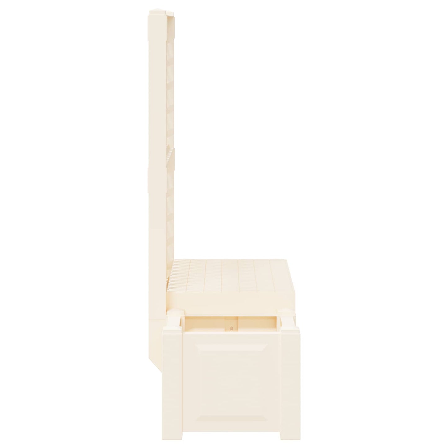 vidaXL Garden Bench Kopenhagen White 173 x 49 x 135.5 cm PP