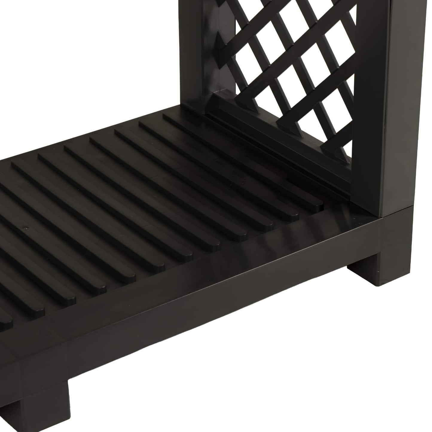 vidaXL Firewood Rack 114 x 46 x 101 cm PP Anthracite