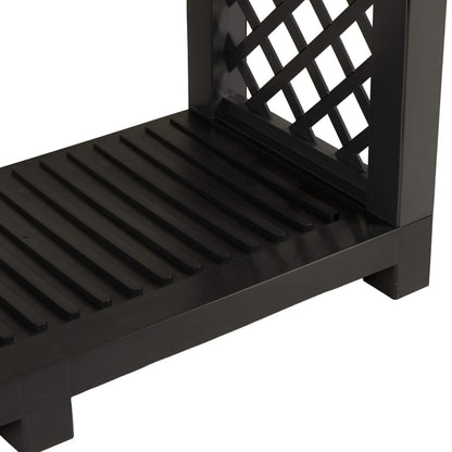 vidaXL Firewood Rack 114 x 46 x 101 cm PP Anthracite