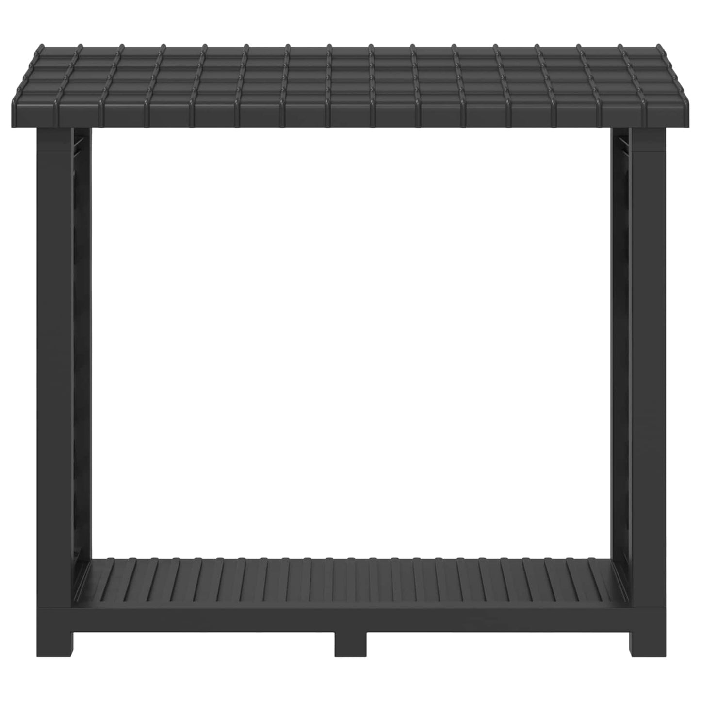 vidaXL Firewood Rack 114 x 46 x 101 cm PP Anthracite