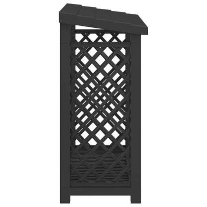 vidaXL Firewood Rack 114 x 46 x 101 cm PP Anthracite
