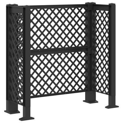 vidaXL Dustbin Trellis Anthracite 123 x 47 x 114 cm PP