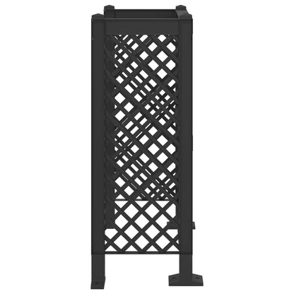 vidaXL Dustbin Trellis Anthracite 123 x 47 x 114 cm PP