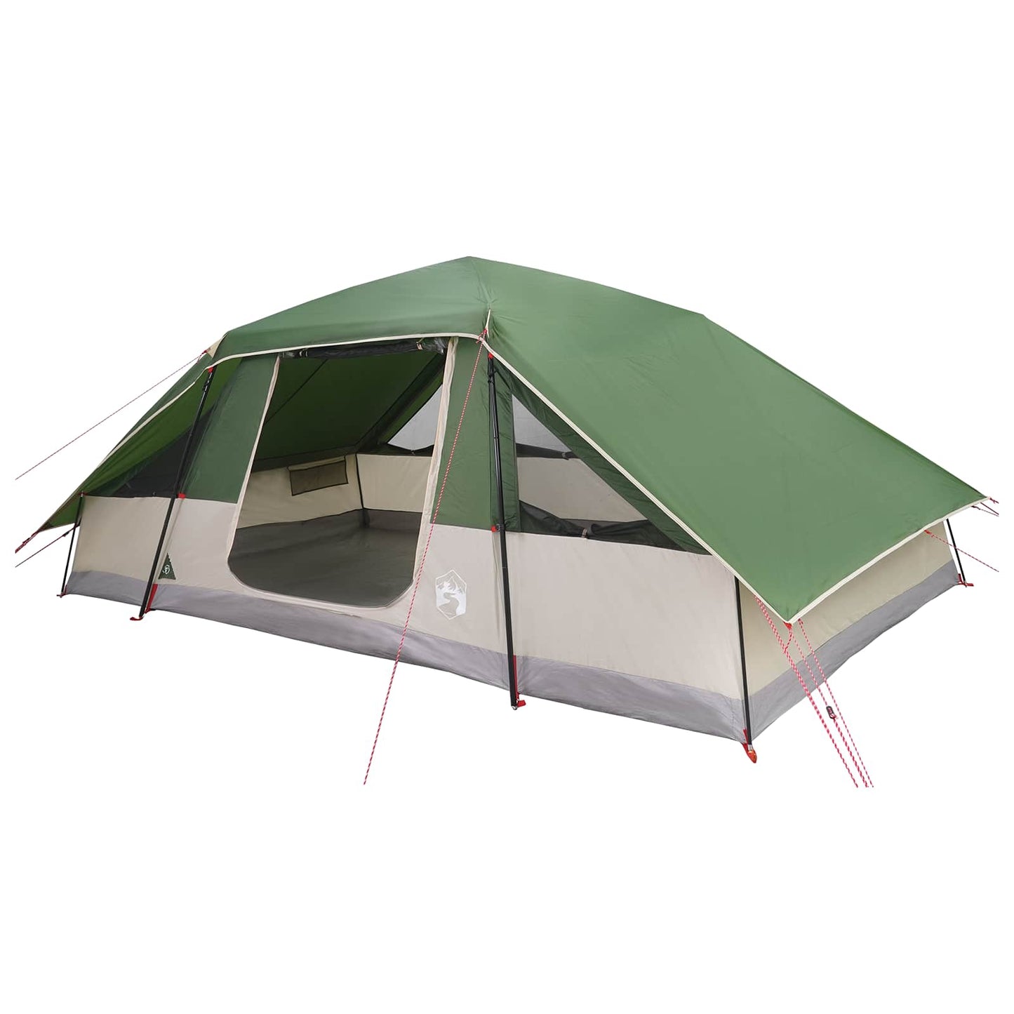 vidaXL Family Tent with Rainfly Water-resistant Green 10-Person