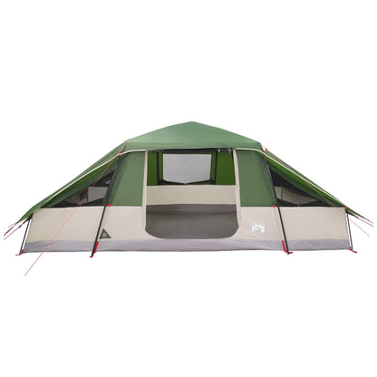 vidaXL Family Tent with Rainfly Water-resistant Green 10-Person