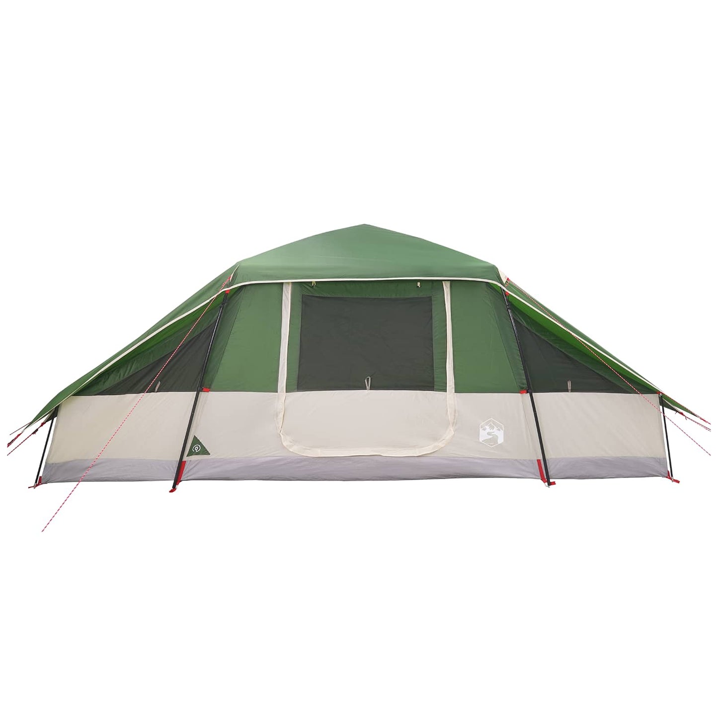 vidaXL Family Tent with Rainfly Water-resistant Green 10-Person