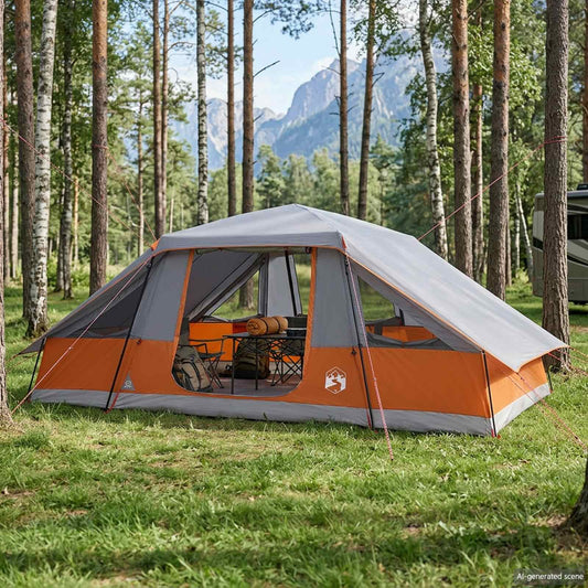 vidaXL Family Tent with Rainfly Water-resistant 10-Person