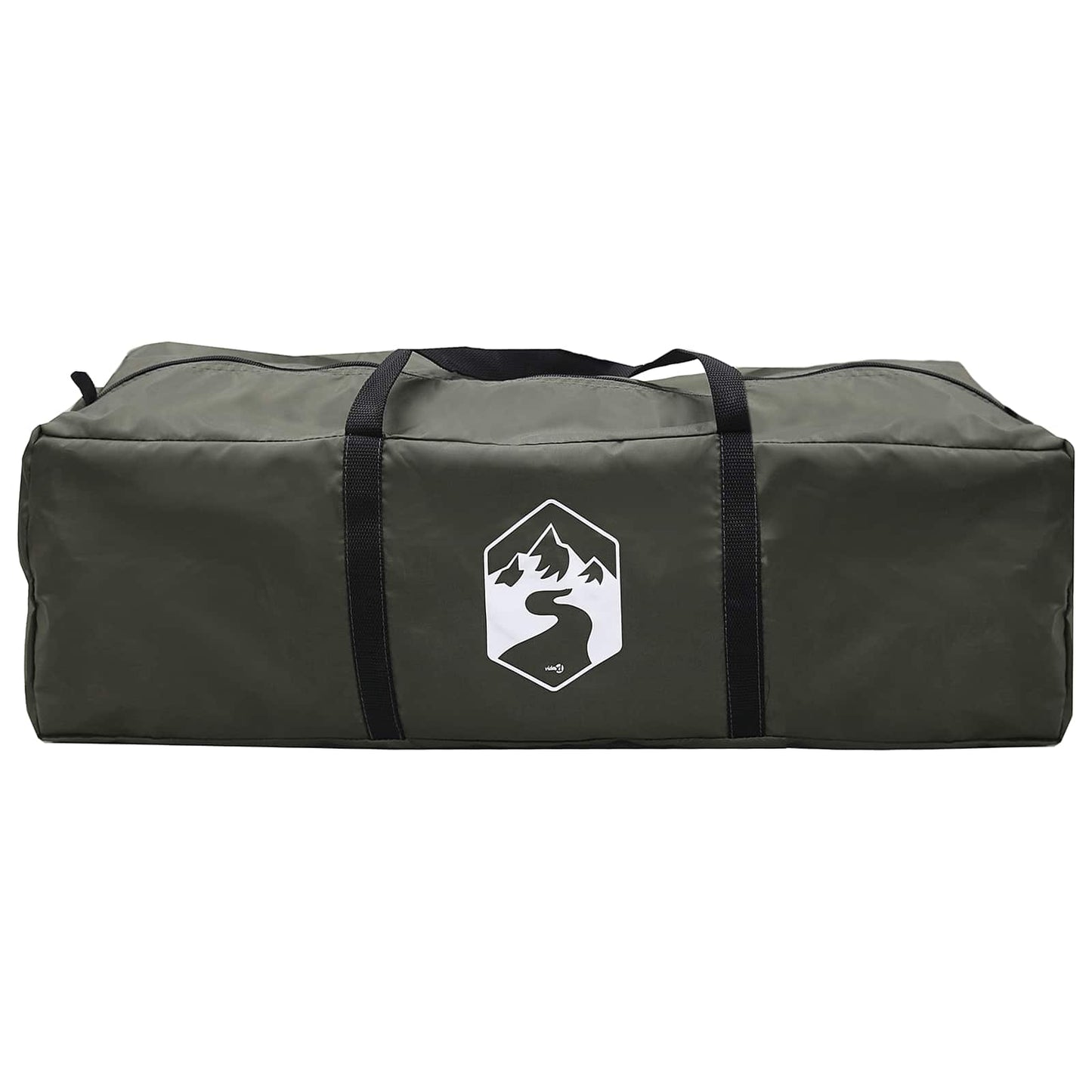 vidaXL Family Tent with Rainfly Water-resistant 10-Person Army Green