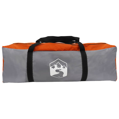 vidaXL Tipi Tent Water-Resistant 3-Person Grey and Orange
