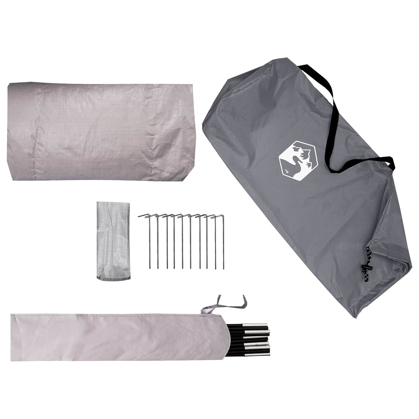 vidaXL Trekking Tent with Rainfly Water-Resistant 2-Person