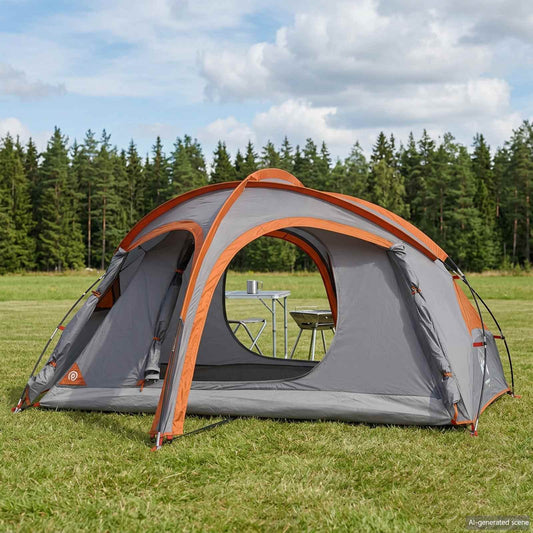 vidaXL Trekking Tent with Rainfly Water-Resistant 2-Person