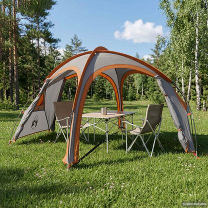 vidaXL Trekking Tent with Rainfly Water-Resistant 2-Person