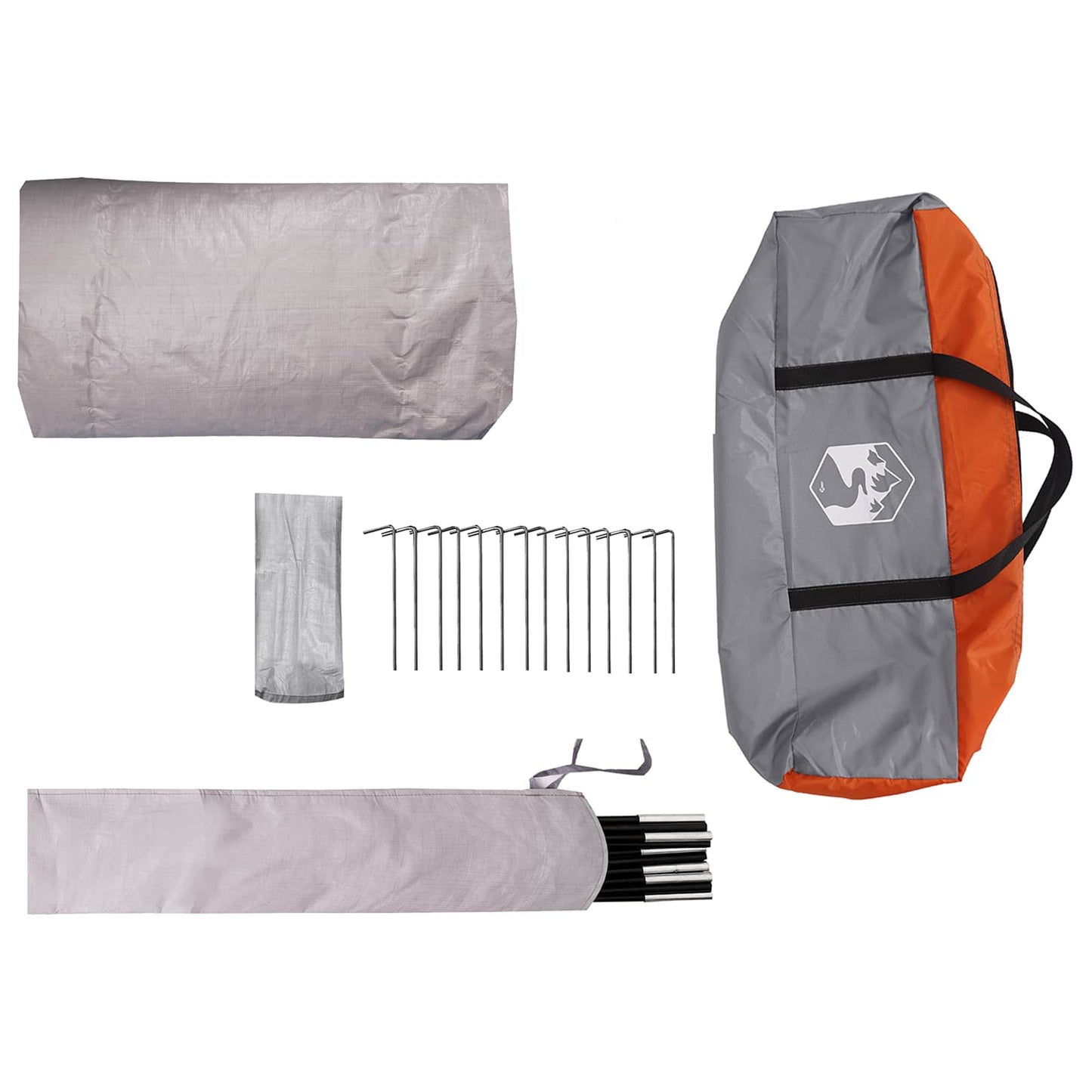 vidaXL Trekking Tent with Rainfly Water-Resistant 3-Person