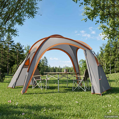 vidaXL Trekking Tent with Rainfly Water-Resistant 3-Person