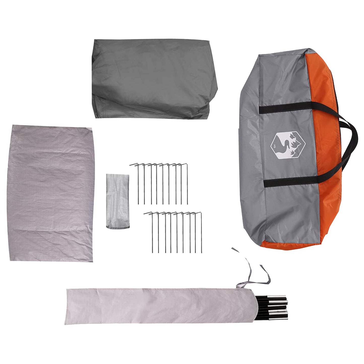 vidaXL Family Tent with Rainfly Water-Resistant 14-Person
