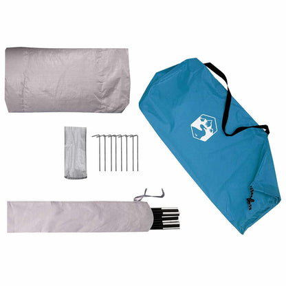 vidaXL Hiking Tent Water-Resistant 2-Person Blue