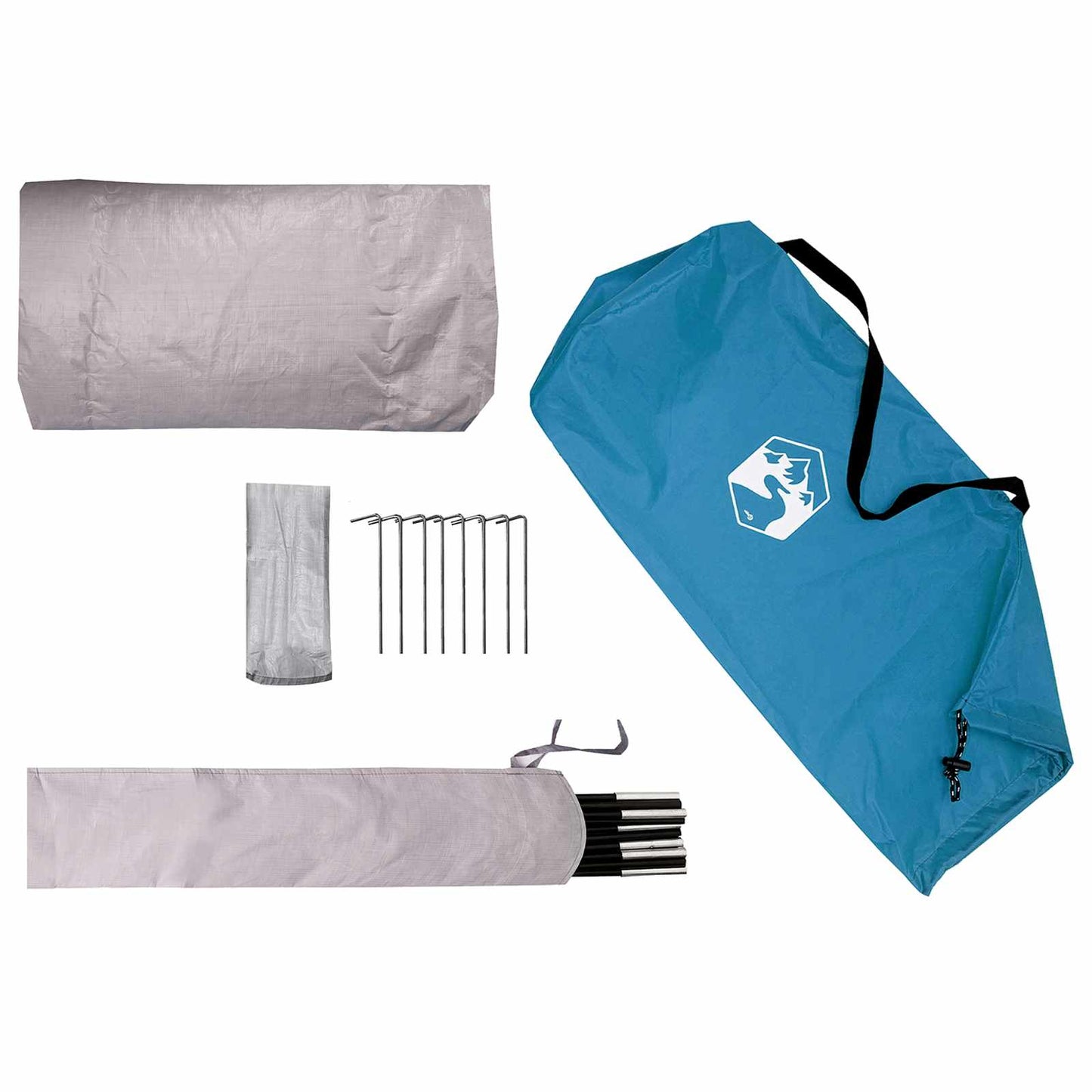 vidaXL Hiking Tent Water-Resistant 1-Person Blue