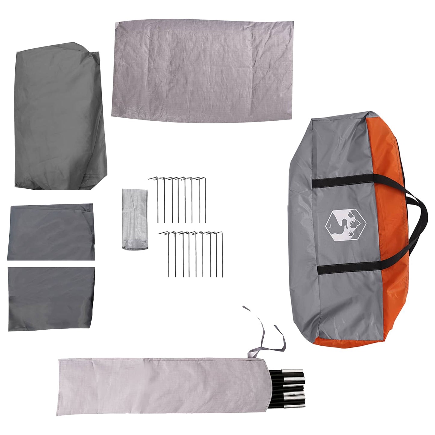 vidaXL Family Tent with Rainfly Water-resistant 18-Person