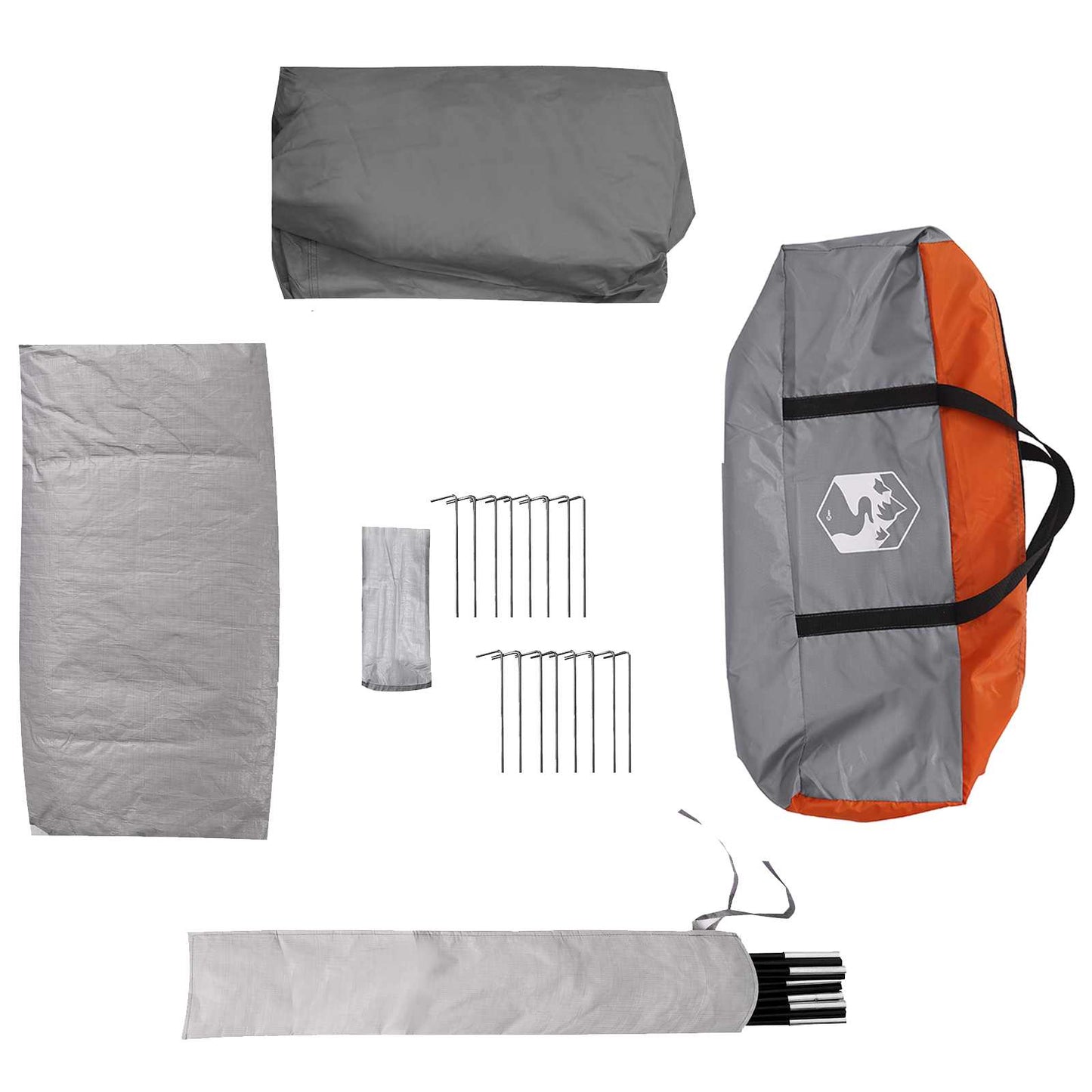 vidaXL Tunnel Tent with Rainfly Water-Resistant 10-Person